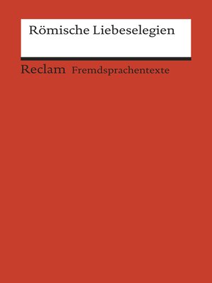 cover image of Römische Liebeselegien